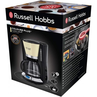 Cafetière Électrique Russell Hobbs 1.25L - 1100W - 24033-56 - Crème