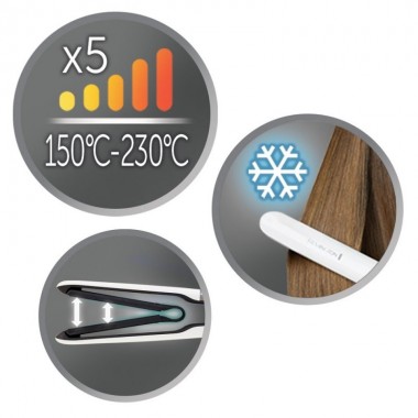 Fer à lisser Remington - S7412 - Blanc