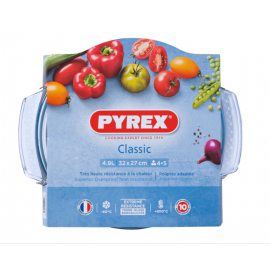 Cocotte Ronde Pyrex 3.5L - 29 x 23 cm - 112A000 - Transparente