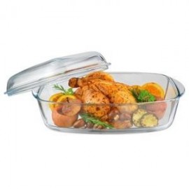 Cocotte Volaille Pyrex 6.5L - 37 x 22 cm - 466A000/6 - Transparente