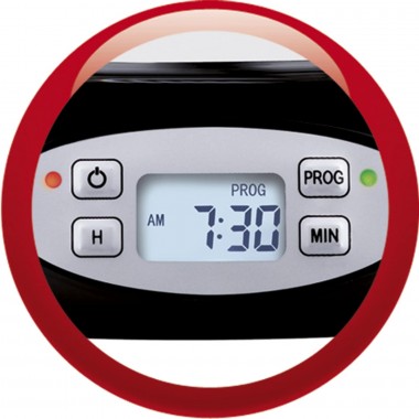 Cafetière Électrique Moulinex 1.25L - 1000W - FG362810 - Noir & Inox