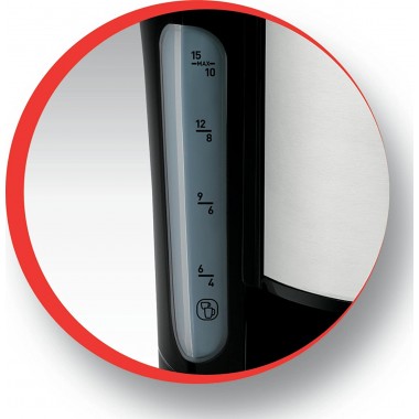 Cafetière Électrique Moulinex 1.25L - 1000W - FG362810 - Noir & Inox