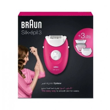 Épilateur Braun - SE3-410 - Rose