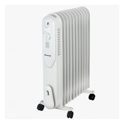 Radiateur Brandt à Bain D'huile 11 Éléments - BH11BW - Blanc