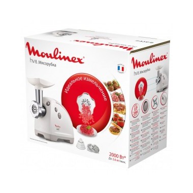 Hachoir Moulinex 2.6Kg - 2000W - ME620132/HV8 - Blanc