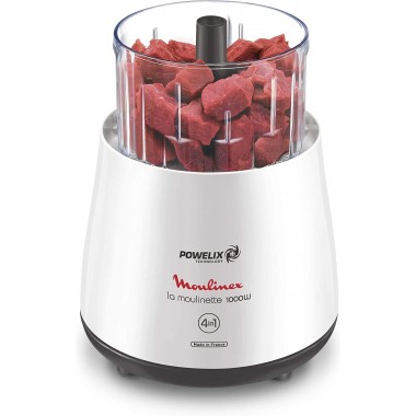 Mini Hachoir Moulinex 0.33KG - 1000W - DPA141 - Blanc