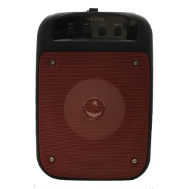 Haut Parleur Bluetooth SK-ONE 4'' - SK1102 - Rouge & Noir