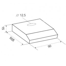 Hotte Focus Casquette - 90cm - F902X - Inox