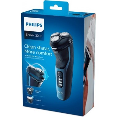 Rasoir Électrique Philips - S3232/52 - Noir & Bleu