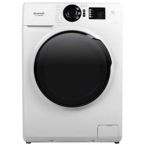 Lave-linge Brandt Frontale 10.5KG Eco Inverter - BAM102QWL - Blanc