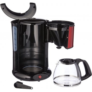 Cafetière Électrique Moulinex 1.25L - 1000W - FG360D10 - Rouge