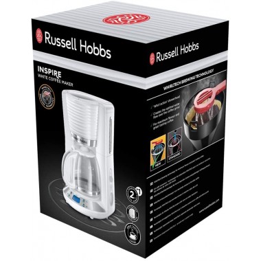 Cafetière Électrique Russell Hobbs 1.25L - 1100W - 24390-56 - Blanc