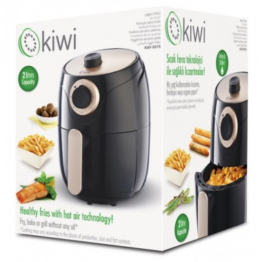 AIR FRYER Kiwi 2L - 1000W - KAF5515 - Noir & Gold
