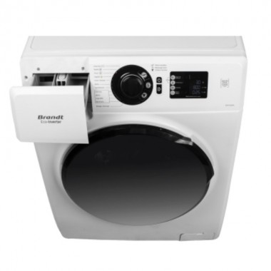 Lave-linge Brandt Frontale 10.5KG Eco Inverter - BAM102QVWL - Blanc