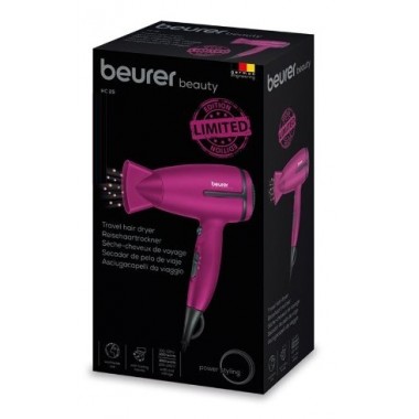 Mini Sèche Cheveux Pliant Beurer 1600W - HC25LE - Rose
