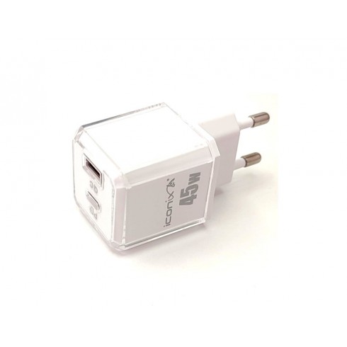 Adaptateur Iconix USB , Type C - IC-UC1043 - Blanc