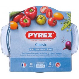 Cocotte Ronde Pyrex 4.9L - 32 x 27 cm - 118A000 - Transparente