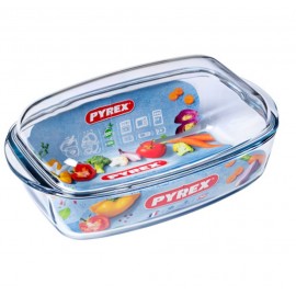 Cocotte Volaille Pyrex 6.5L - 37 x 22 cm - 466A000/6 - Transparente