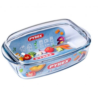 Cocotte Volaille Pyrex 5.8L - 38 x 23cm - 460A000/5 - Transparente