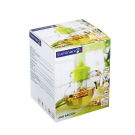 Théière Luminarc 1.3L - j7529 - Transparente & Vert