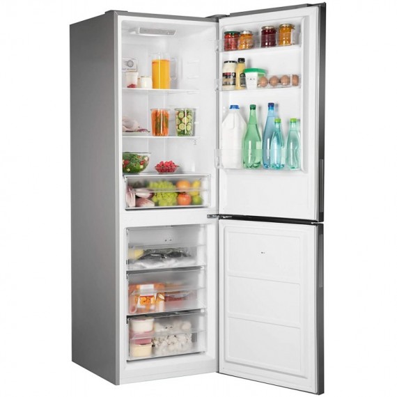 Réfrigérateur Brandt No Frost Combiné 380L BFC8610NX Inox m...