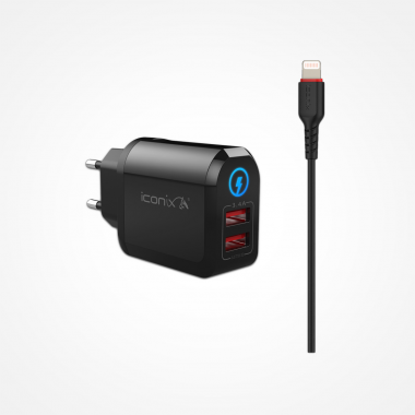 Chargeur Iconix HC1024 Lightning Noir