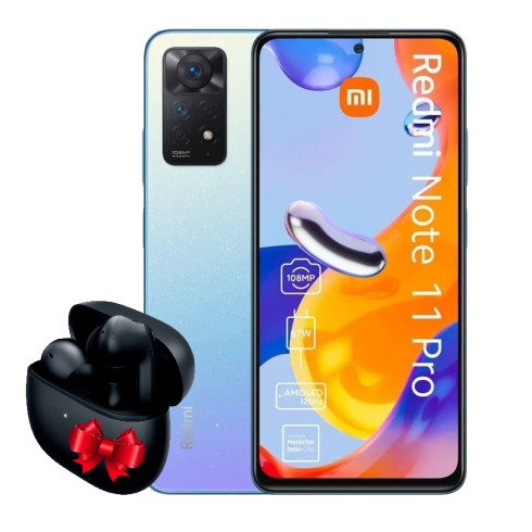 Redmi Note11 pro Bleu Ciel + Buds 4 Active