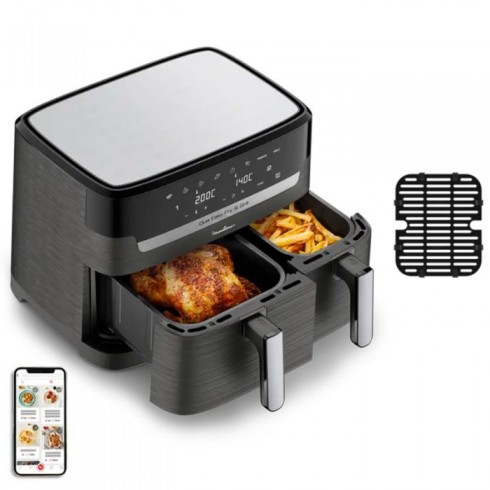 AIR FRYER Moulinex Dual Easy Fry & Grill 8L - 2450W - EZ905B20 - Noir