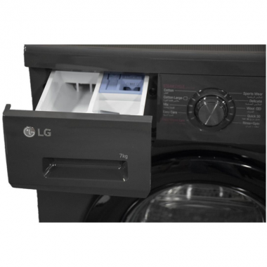 Lave-linge LG FRONTALE 7KG Inverter - F2J3QYG6J - Noir