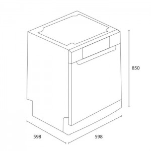 Lave-Vaisselle Focus 13 Couverts - F503W - Blanc