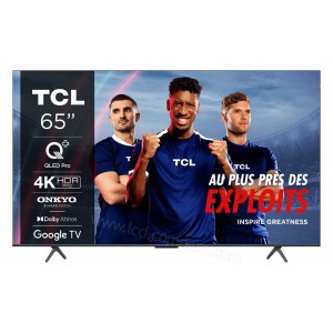 TV TCL 65" Smart Google QLED 4K - 65C655 - Noir