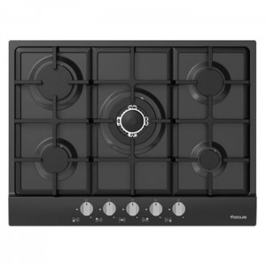 Plaque de Cuisson Encastrable Focus 5F - 70CM - F4078BS - Noir