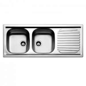 Évier Encastrable FOCUS  2 bacs - 116 cm - FH.1162D - Inox