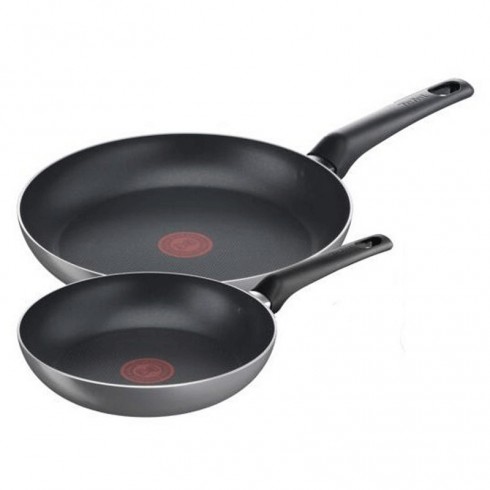 Set De 2 Poêles Tefal Easy Plus - B5719023 - Noir