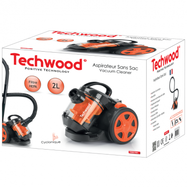 Aspirateur Sans Sac Techwood 700W - TAS-759 - Orange