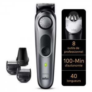 Tondeuse à barbe Braun Series 7 - BT7420 - Gris