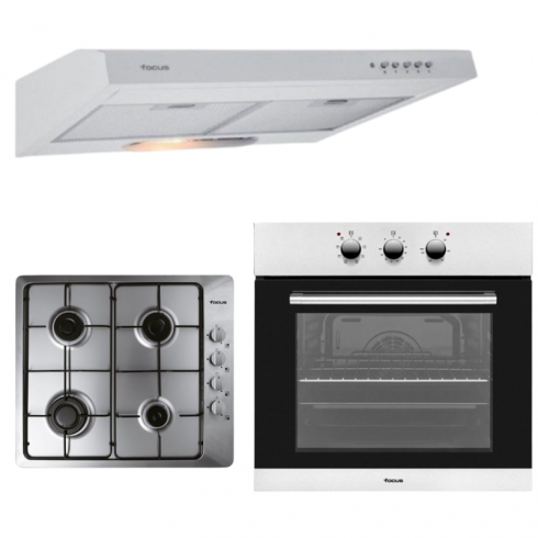 Ensemble Encastrable Focus : Plaque de Cuisson, Hotte et Four