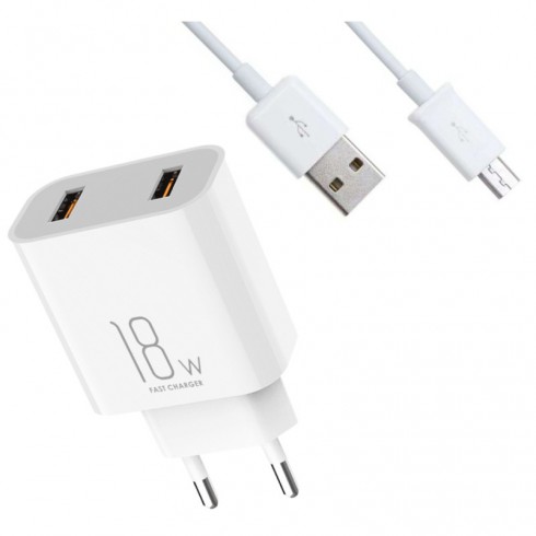 Chargeur Itel USB-Micro - ICW-181EM - Blanc