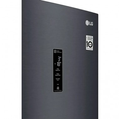 Réfrigérateur Combiné LG  No Frost - 341L- GW-B459NQFM - Noir Matt