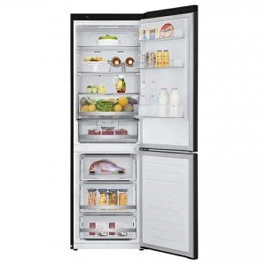 Réfrigérateur Combiné LG  No Frost - 341L- GW-B459NQFM - Dark Inox