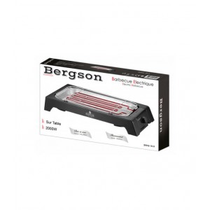 Barbecue Électrique BERGSON 2000W - BBQ-313 - Noir