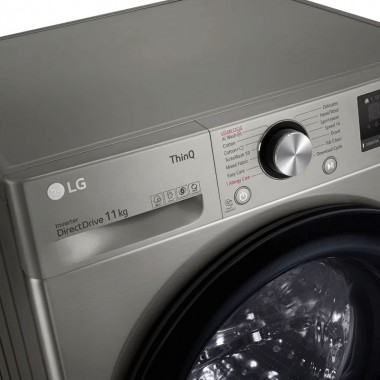 Lave-linge LG FRONTALE 11KG Smart Inverter- F4Y5EYGYPV - Silver
