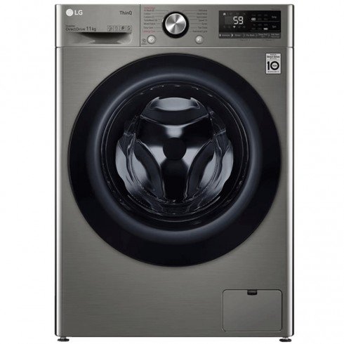 Lave-linge LG FRONTALE 11KG Smart Inverter- F4Y5EYGYPV - Silver