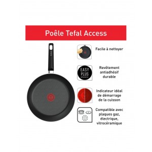 Poêle Tefal 24CM - B4450402 - Noir
