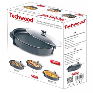 Cuiseur Multifonctions Techwood 30 cm - TP-3034 - Noir