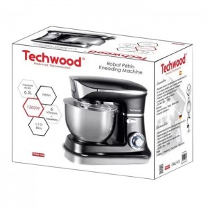 Robot Pétrin TECHWOOD 6.5L - 1300W - TCDR-136 - Noir