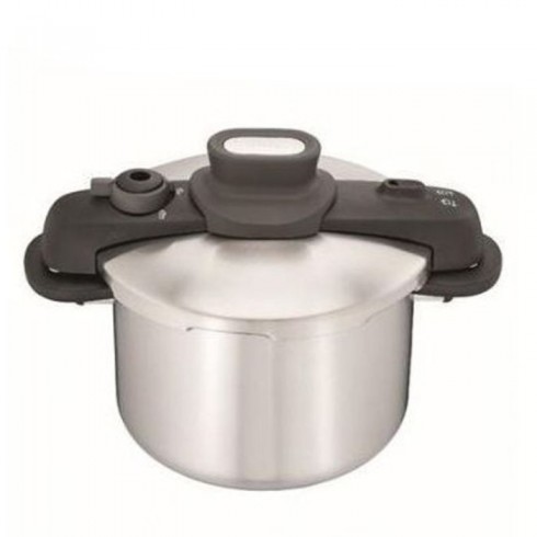 Cocotte Tefal 6L Secure 5 Compact - P3530734  - Noir & Inox