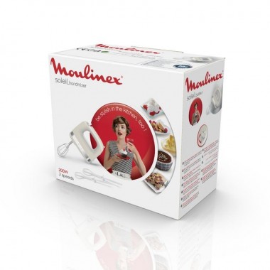Batteur à main Moulinex 200W - HM211A11 - Ivoire