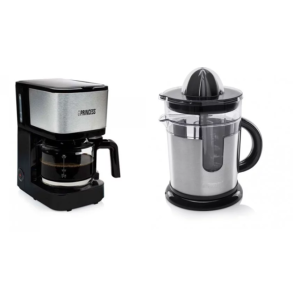 Pack Princess Cafetière Électrique & Presse agrume - Noir & Inox