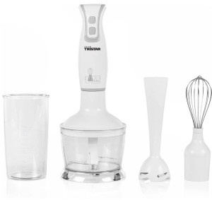Pack Tristar Mini Hachoir + Mixeur 4 en 1 + Batteur à main – Blanc